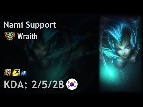 Nami Support vs Morgana - Wraith - KR Challenger Patch 6.18