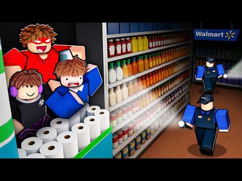 Surviving 100 NIGHTS In ROBLOX MEGA STORE!