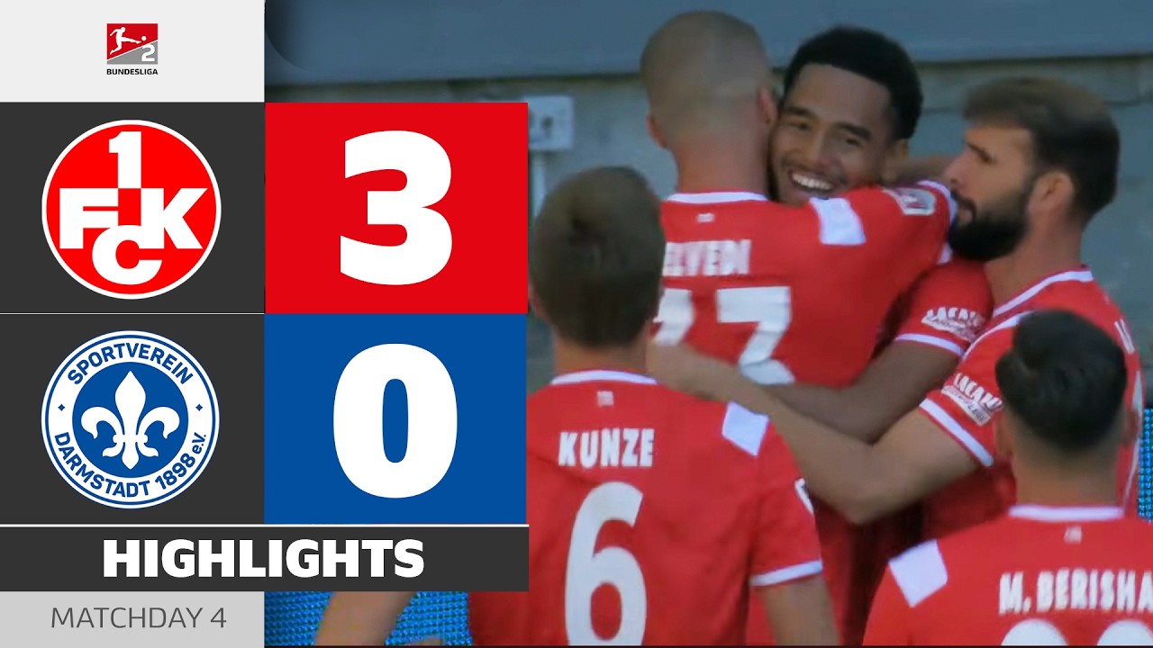 Penalty Miss Costly! | KAISERSLAUTERN - DARMSTADT 98 | Highlights | Matchday 4 – Bundesliga 2