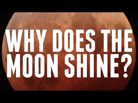 Does the moon shine its light at night?