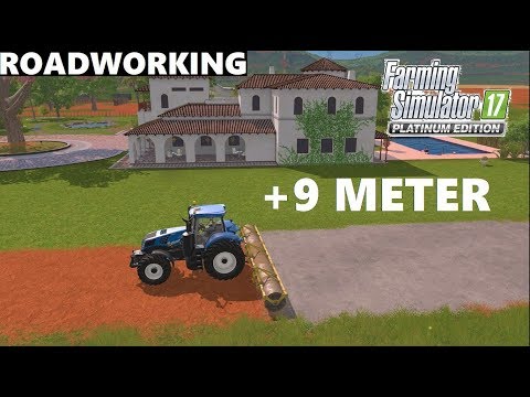Farming Simulator 17 Platinum Edition | +9 METER ASPHALT LAYING | NEW MAP
