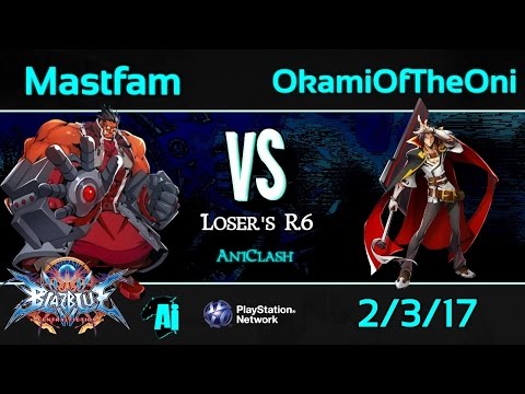 AniClash 58 - Mastfam (Tager) vs. OkamiOfTheOni (Kagura) Loser's R6 - BBCF Blazblue CF