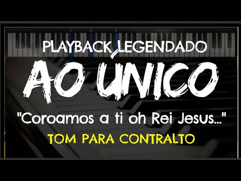🎤 Ao Único (PLAYBACK LEGENDADO no Piano – TOM CONTRALTO "Ab") Aline Barros, by Niel Nascimento
