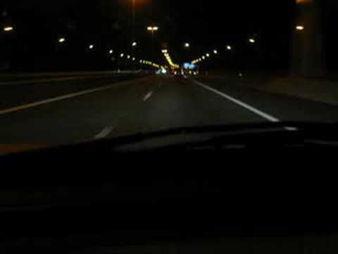 A28 motorway Zwolle at night (2008)