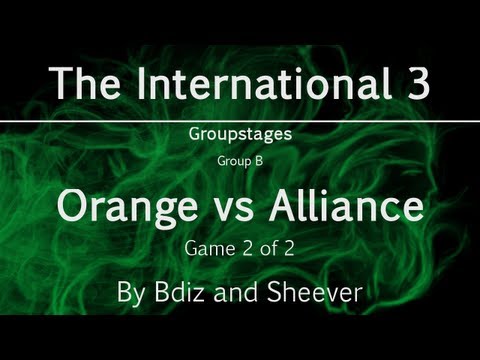 Dota 2 - The International 3 -- Alliance vs Orange, game 2 -- Group B