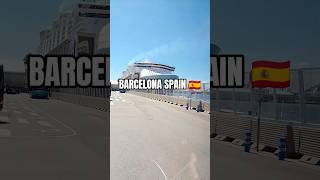 🔥WOW BIG CRUISESHIP IN PORT BARCELONA  #dolanaja #travel #travelling #barcelona #spain