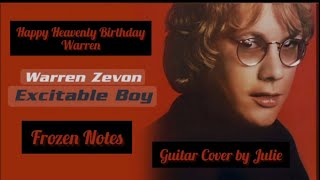 Warren Zevon - Frozen Notes - Guitar Cover by Julie @jerryandjuliemusic Happy Heavenly Birthday