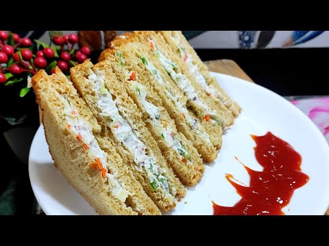 Quick Breakfast Recipe | Russian Sandwich Recipe | Sweet And Cold Sandwich | Kids Tiffin Recipes