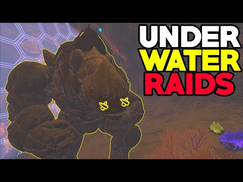 I Raided An Underwater Cube With A Rock Golem On ARK