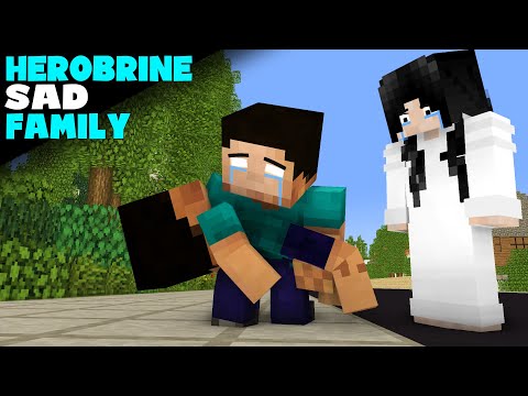 FULL EPISODE OF HEROBRINE FAMILY - VERY TOUCHING MONSTER SCHOOL MINECRAFT STORY