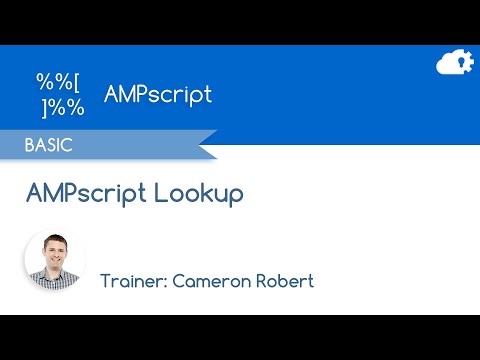 AMPscript Lookup - Salesforce Marketing Cloud Functions in 5 minutes