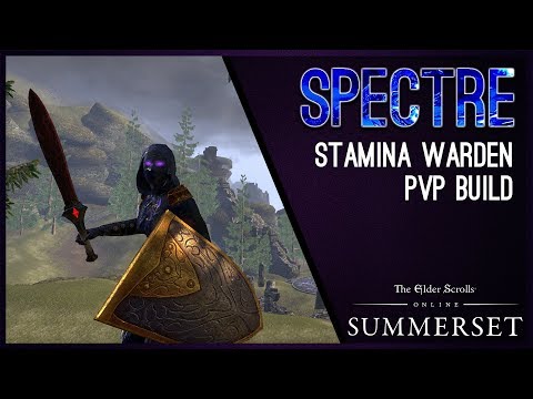 Stamina Warden Build PvP "Spectre" - Summerset Chapter ESO