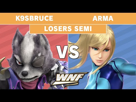 WNF 3.12 - K9sBruce (Wolf) Vs. Arma (Zero Suit Samus) Losers Semi Finals - Smash Ultimate