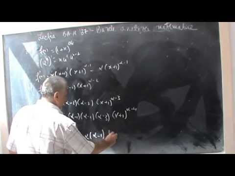 Lectia numarul BAM 87 - Derivata de ordin n ,f(x) = 1+x la puterea alfa