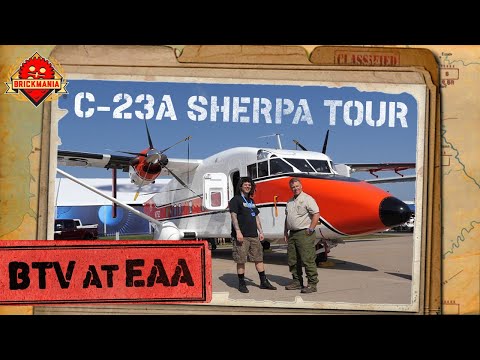 C-23A Sherpa Tour at EAA AirVenture - Brickmania TV