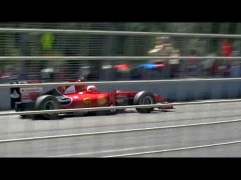 2015 Formula 1 V8 Adelaide Clipsal 500 track side fly by wait for it