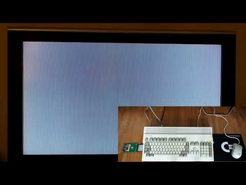 Amiga 1200 booting AmigaOS 3.1.4 using ACAMapROM (ACA1233n)