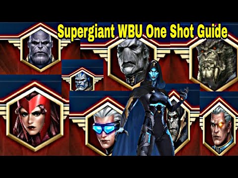 Supergiant WBU One Shot Guide | Supergiant Most Faster WBU Clear Character - Marvel Future Fight