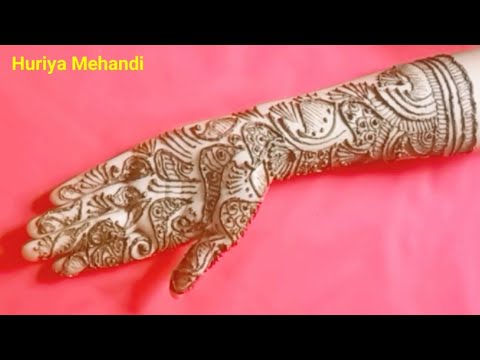 Beautiful mehandi design ❤️|| Arabic shaded mehandi || By huriya mehandi designs