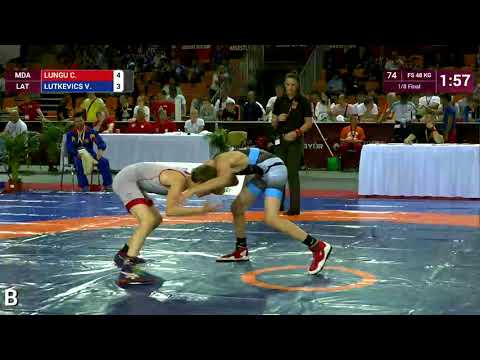 1/8 FS - 48 kg: C. LUNGU (MDA) v. V. LUTKEVICS (LAT)
