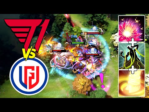 T1 vs PSG.LGD - EPIC WOMBO COMBO INTO 13k GOLD LEAD COMEBACK - Upper Bracket Finals