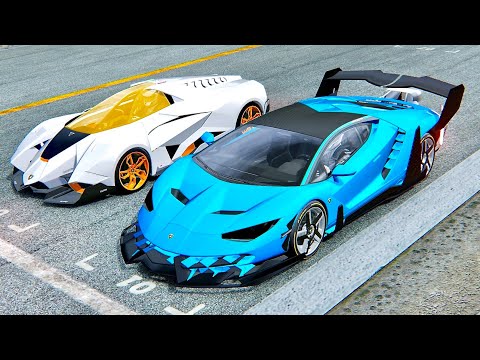 Lamborghini Centenario GTR vs Lamborghini Egoista - Drag Race