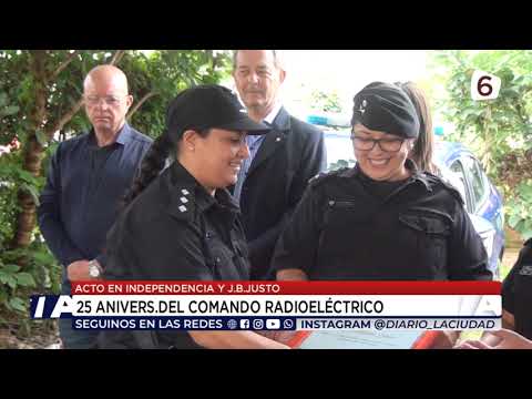 Acto en Independencia y J.B.Justo - 25anivers.del comando radioeléctrico
