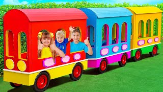 Diana, Roma y Oliver exploran la ciudad en una aventura en tren