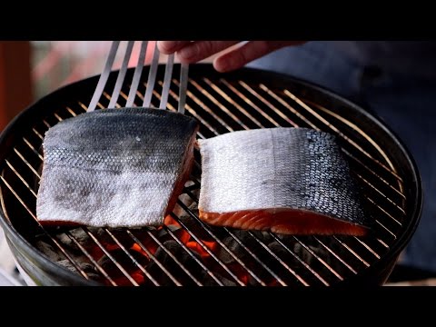 How to grill a sockeye salmon fillet