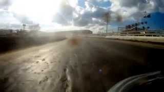 preview picture of video 'Friesen USAC Silver Crown Hotlaps on the Syracuse Mile'