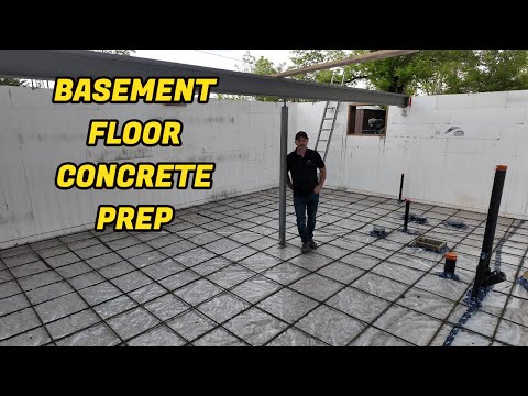 Basement Concrete Floor Prep & Pour [Cabin Project]