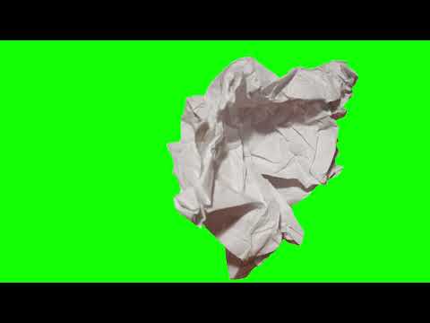 [4K] Paper Transitions - Green Screen