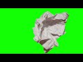 4K Paper Transitions Green Screen