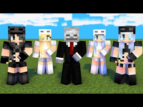 MONSTER SCHOOL : SIMPLE DIMPLE SKELETON FAMILY - MINECRAFT ANIMATION