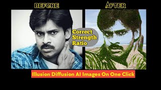 How to Make AI Illusion Diffusion Images on Mobile || Correct Strength Ratio of Illusion images