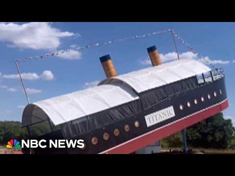 U.K. fruit farm stands by its Titanic-themed slide for kids