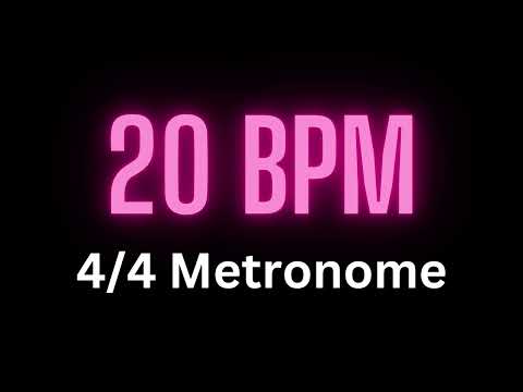 4/4 Metronome - 20 bpm
