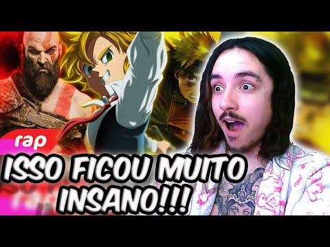 (INCRÍVEL!) REAGINDO ao Rap do Kratos, Meliodas e Naruto - O PODER DA MINHA IRA | NERD HITS