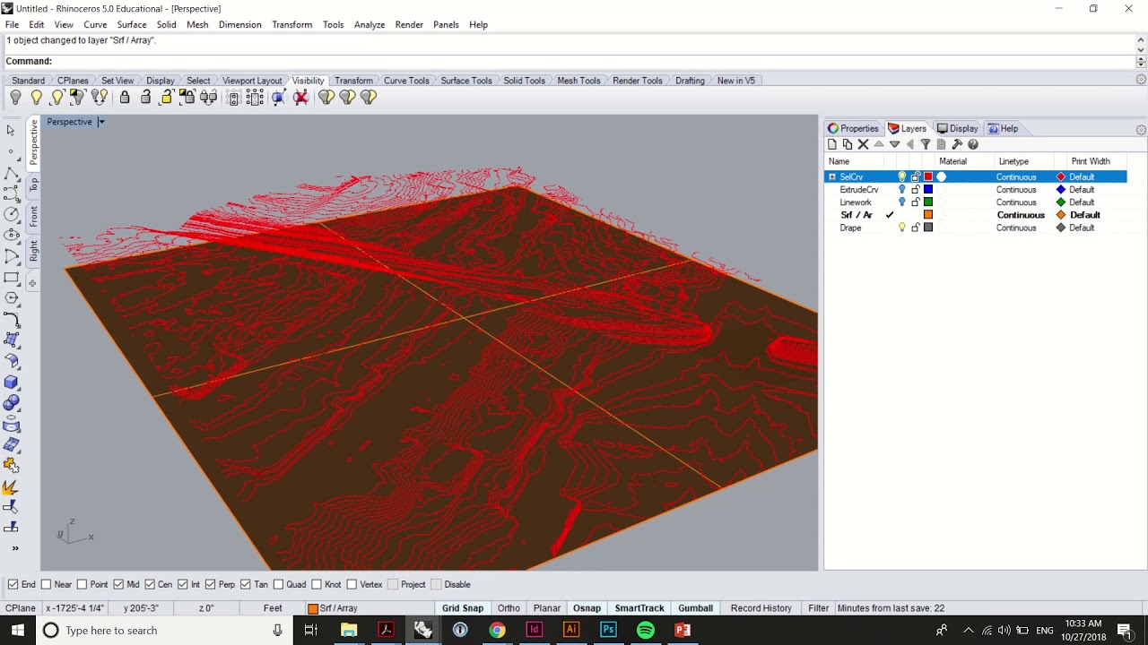 Rhino Topography Tutorial for Cal Poly Architecture Studio
