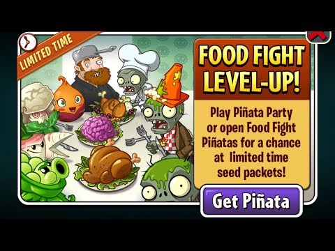 Plants vs. Zombies 2 / FOOD FIGHT LEVEL-UP! / Piñata Party: 1-5 | No. #501