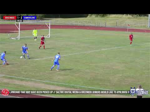 LIVE: Greenock Juniors 1-2 Cambuslang Rangers - WOSFL B - 31/07/21