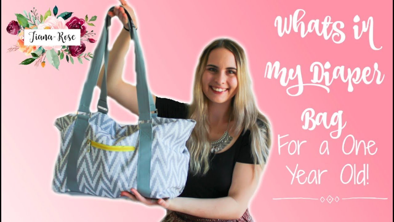 WHATS IN MY DIAPER/NAPPY BAG | ONE YEAR OLD | Tiana-Rose