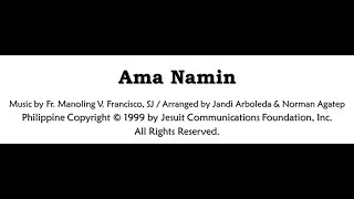 Ama Namin Instrumental by Fr. Manoling V. Francisco, SJ
