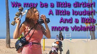 Drama at Beach Homeless Clean Ups - Daisy the Venice Healer is against it