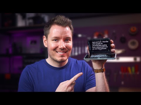 How to Read a Teleprompter without Looking Creepy