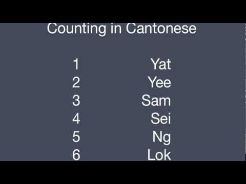 Counting to 10 in Cantonese (Chinese)