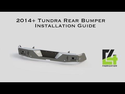 2014+ Tundra Rear Bumper Installation Guide