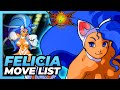 FELICIA MOVE LIST Vampire Savior Lord Of Vampire VSAV Darkstalkers 3