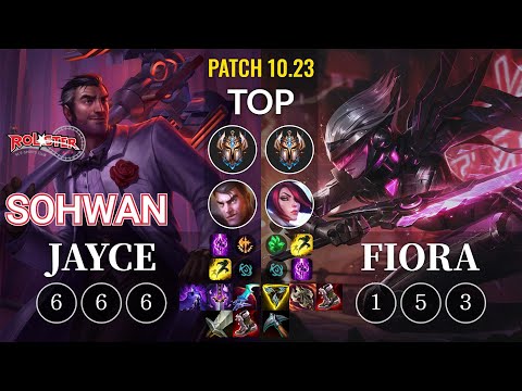 KT SoHwan Jayce vs Fiora Top - KR Patch 10.23