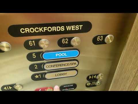 Otis Series 4 Traction Elevators at Crockfords West Resorts World Las Vegas, NV